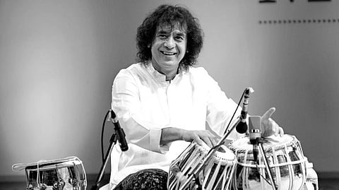 Tabla maestro Zakir Hussain passes away at 73.