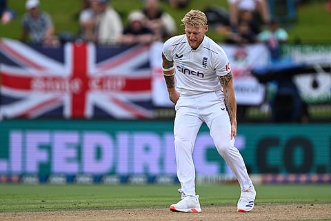 NZ vs ENG 3rd Test Day 3: England captain Ben Stokes grabs at his leg while bowling