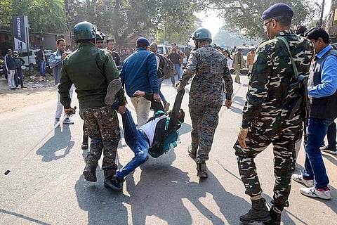 Students protest in Ranchi