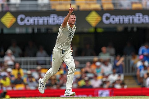 EPL 2024-25: Australia's Josh Hazlewood celebrates the wicket of India's Virat Kohli