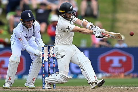 NZ vs ENG 3rd Test Day 3: New Zealand's Kane Williamson bats during play