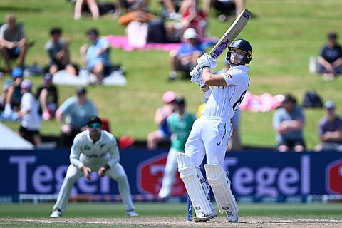 NZ vs ENG 3rd Test: England's Jacob Bethell bats during play