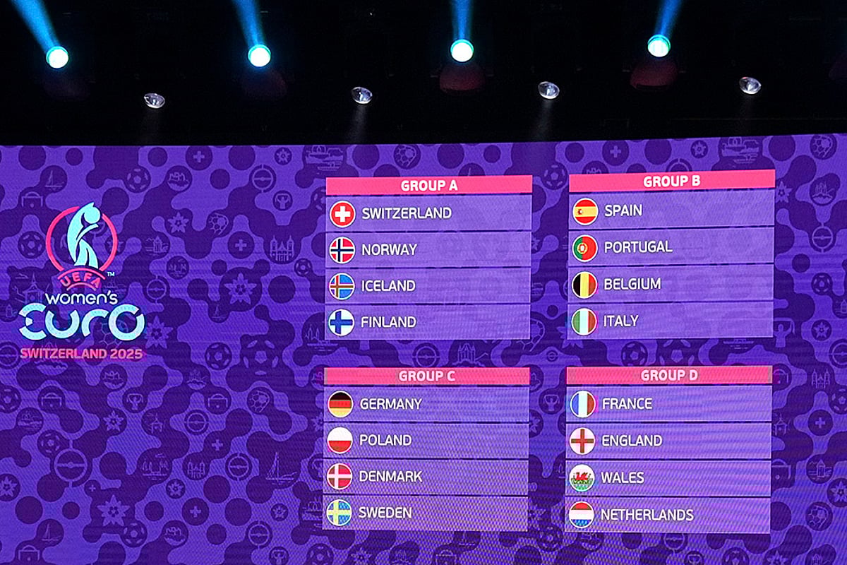 Switzerland Womens Soccer Euro2025 Draw UEFA Women’s Euro 2025 photos: 1