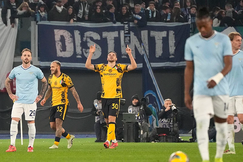 Italian Serie A Soccer Inter Milan vs Lazio football match pics: Carlos Augusto