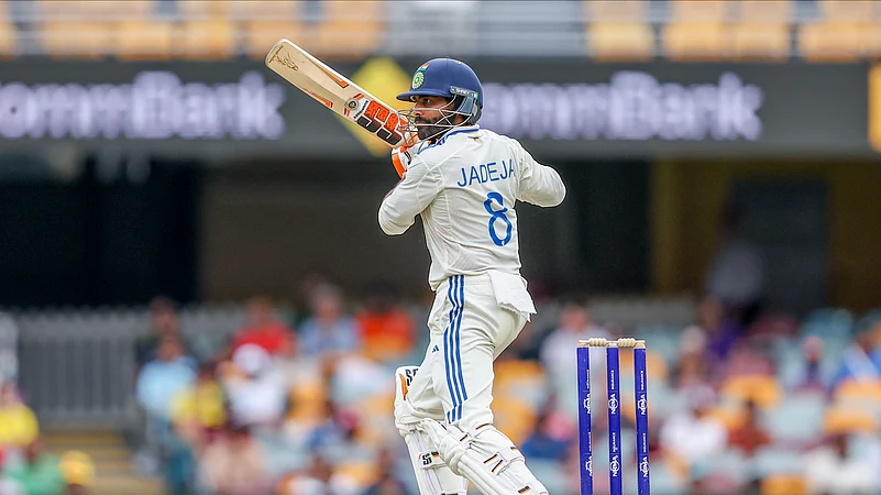 Indias Ravindra Jadeja plays a shot during the Gabba Test. AP Photo