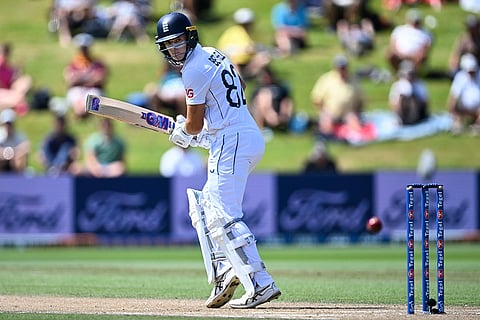 NZ vs ENG 3rd Test: England's Jacob Bethell bats during play