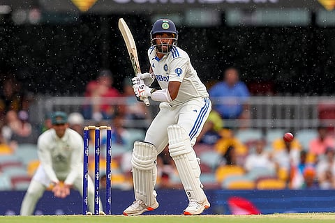 India Vs Australia, 3rd Test Day 4: India's Mohammed Siraj bats during play