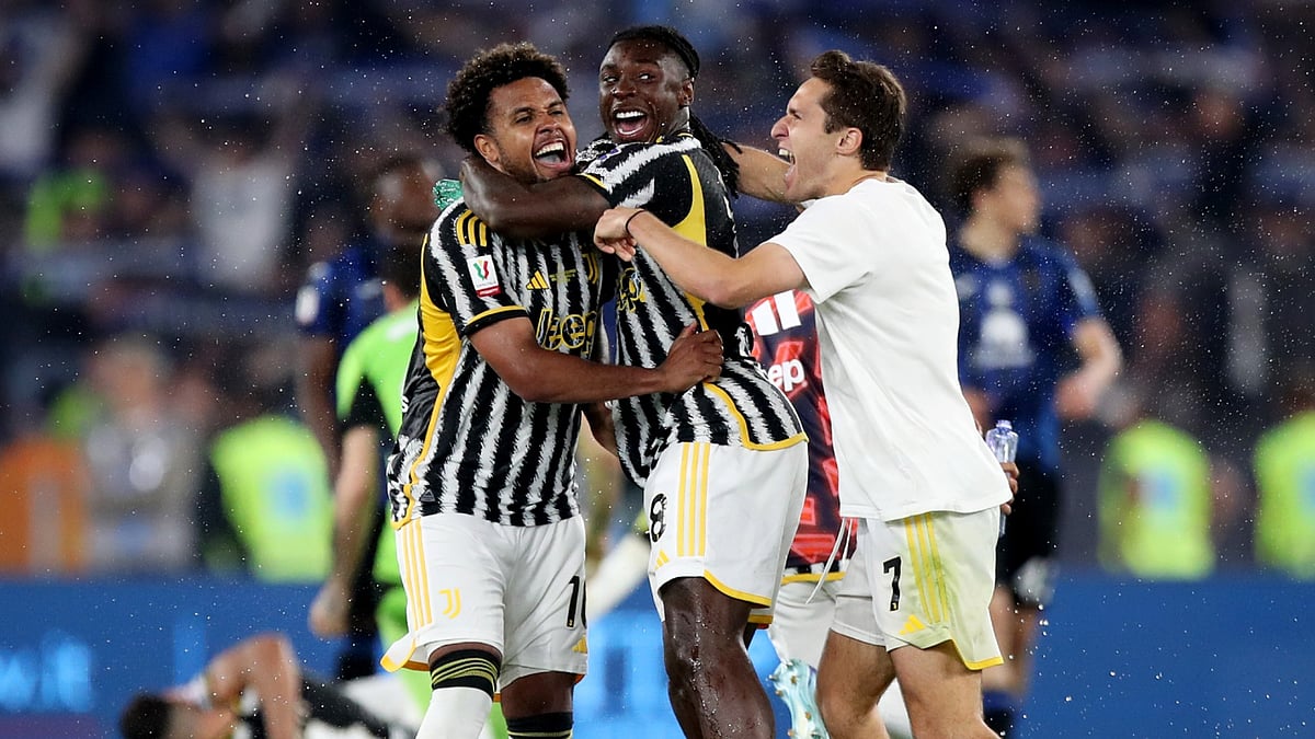 Moise Kean and Weston McKennie during their Juventus days.