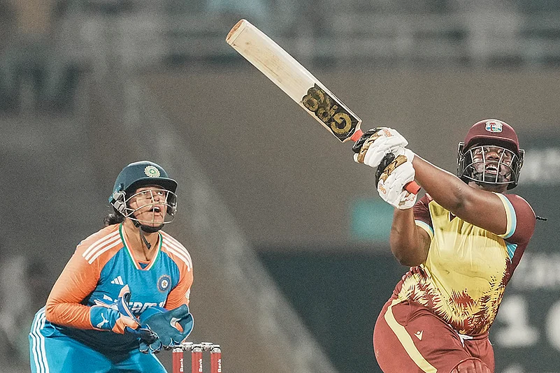 India women vs West Indies women 2nd T20 Cricket photos from Navi Mumbai: Qiana Joseph