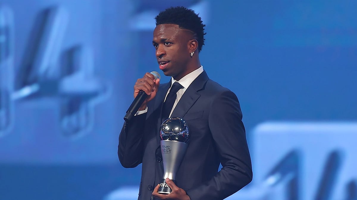 Vinicius addressed his critics after winning the men's player of the year accolade at the FIFA Best Awards