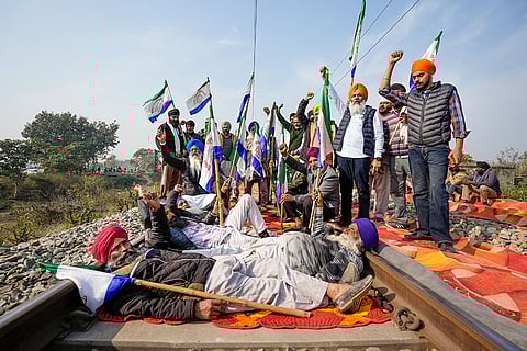 'Rail roko' protest by farmers in Punjab