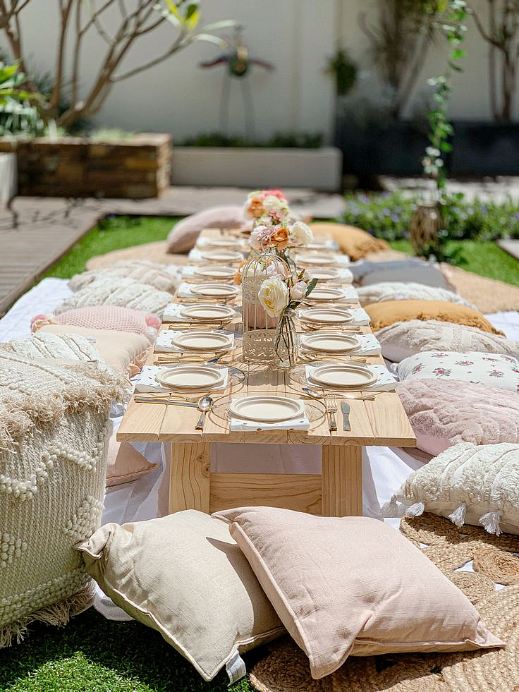 Hosting a boho glam dinner party