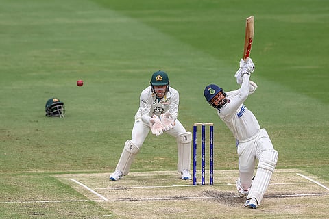 India Vs Australia, 3rd Test Day 5: India's Akash Deep plays a shot during play
