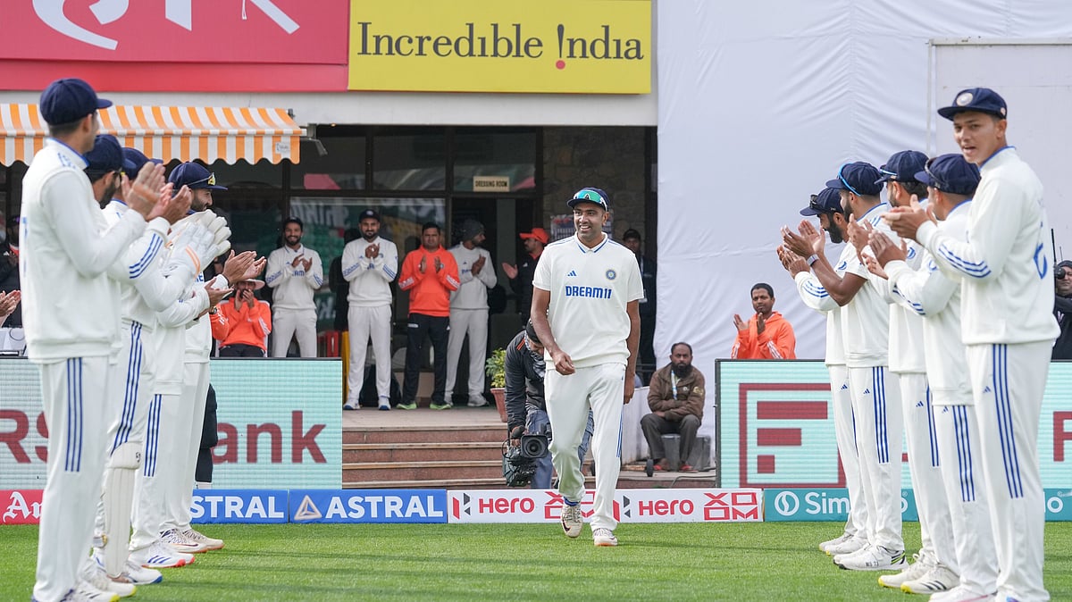 Photo: X | John : Ravichandran Ashwin in his 100th Test match.