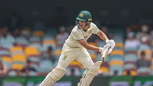 AP : Nathan McSweeney batting during second innings.