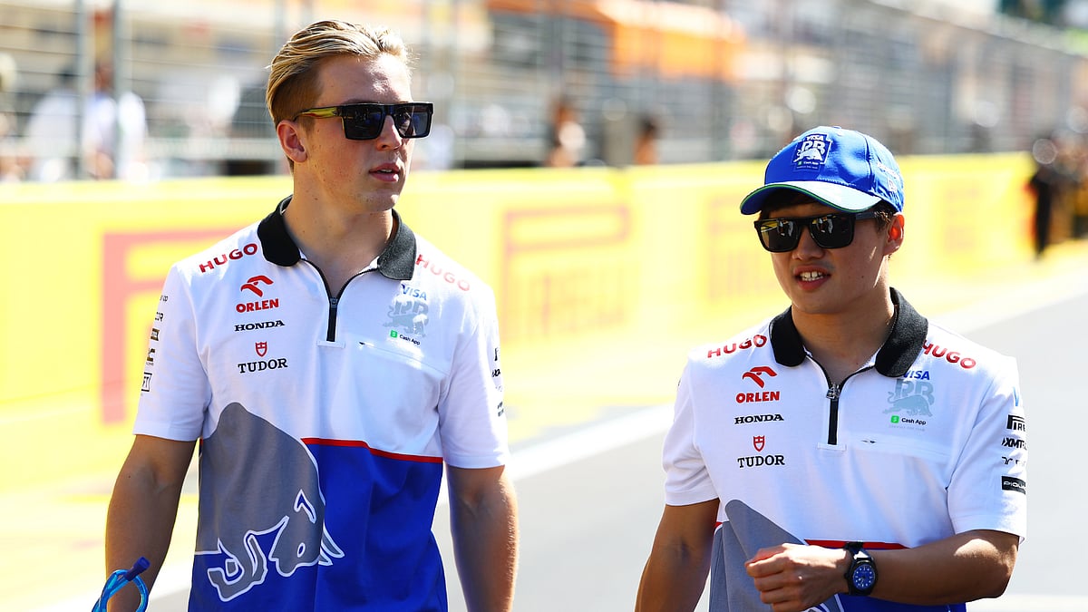 Liam Lawson and Yuki Tsunoda are the favourites to take the vacant Red Bull seat