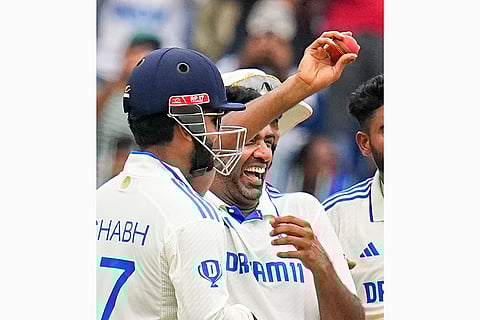 R Ashwin Retires: R
Ashwin celebrates after taking 5 wickets