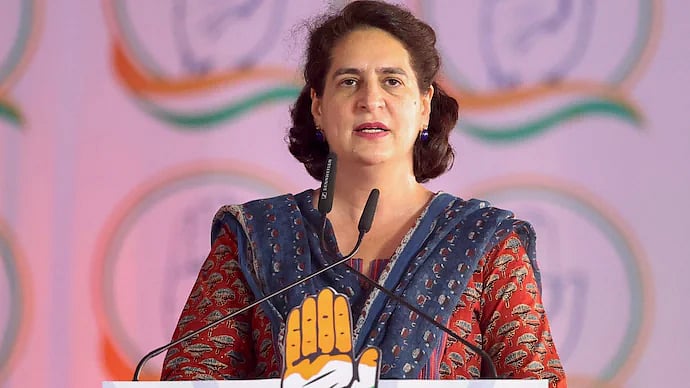 PTI : Congress MP Priyanka Gandhi
