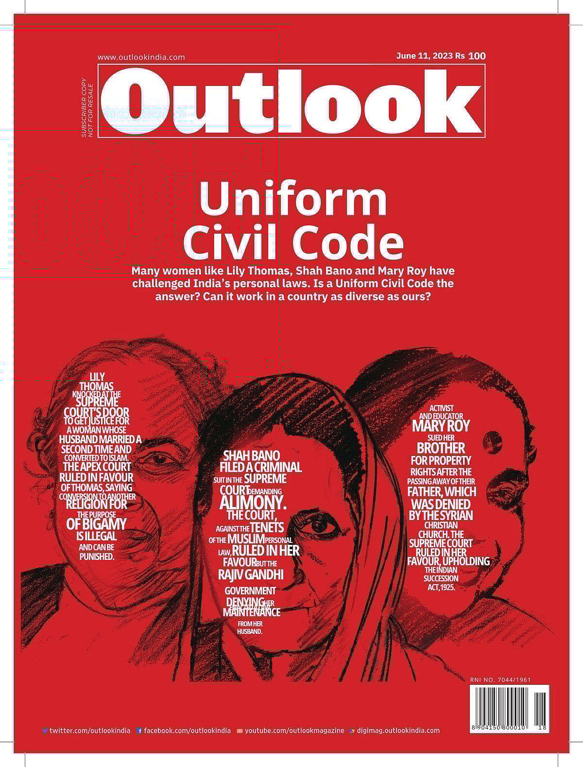 Outlook Cover on UCC