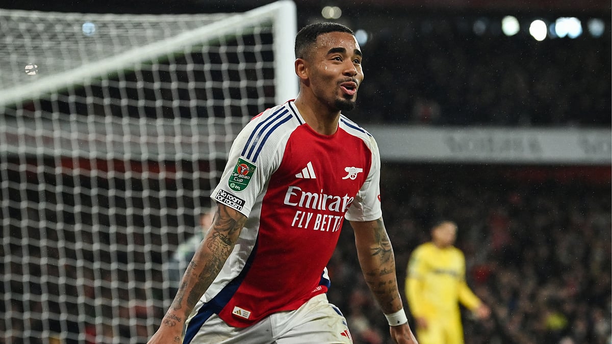 Gabriel Jesus scored a hat-trick in Arsenal's win over Crystal Palace