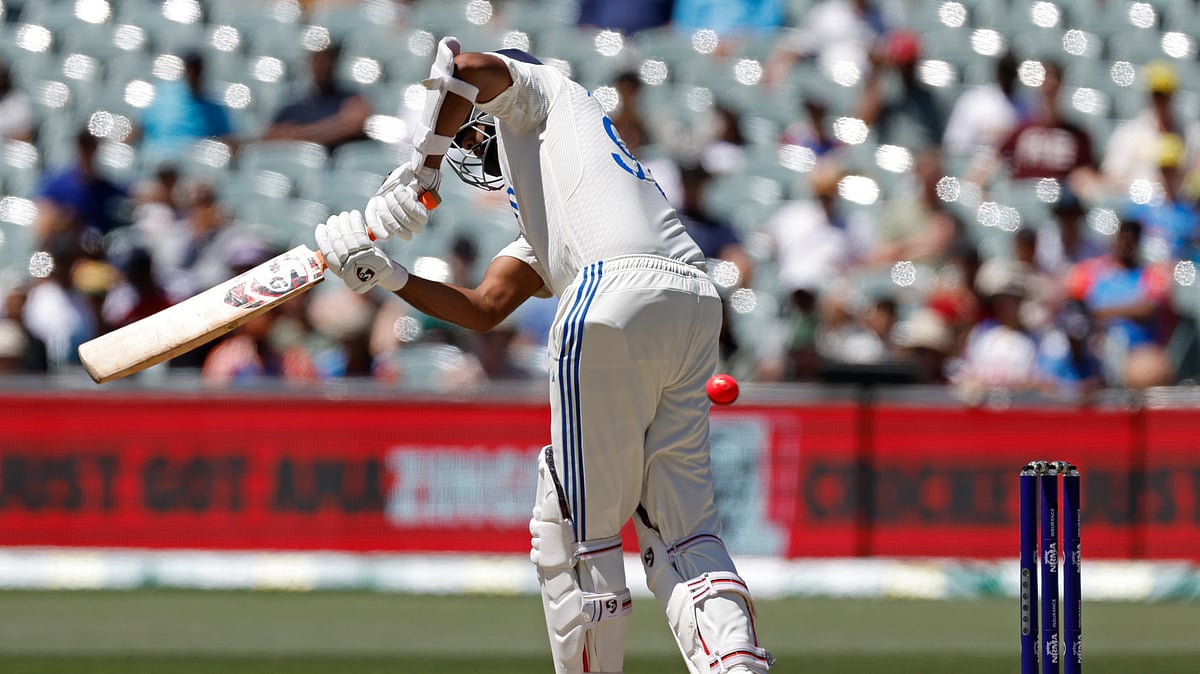 Indias Ravichandran Ashwin attempts to play a shot. AP Photo