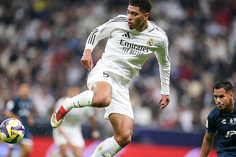 Intercontinental Cup 2024: Real Madrid's Jude Bellingham kicks a ball