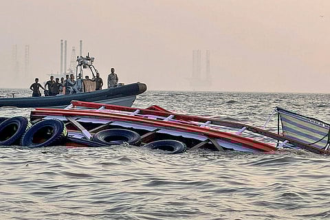 Rescue operations are underway after a ferry capsized