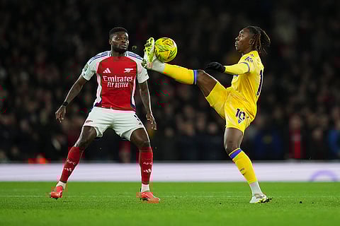 EFL Cup Quarterfinal: Crystal Palace's Eberechi Eze controls the ball