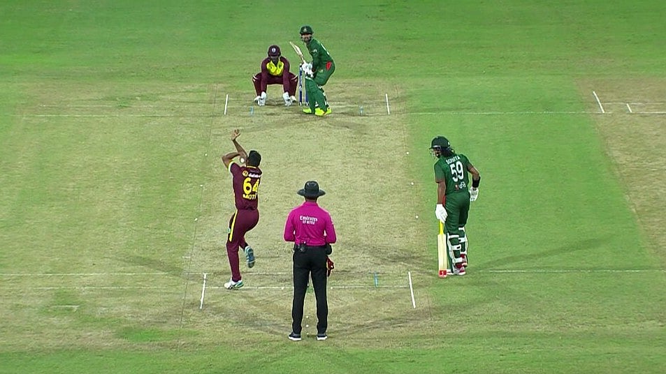 X/Windies Cricket : Action from the second T20I between West Indies and Bangladesh in Kingstown.