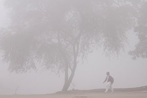 Weather: Fog in Gurugram