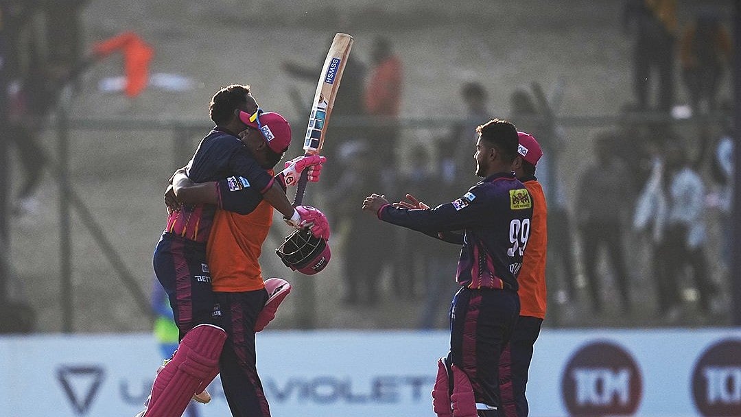 X | Nepal Premier League  : Janakpur Bolts celebrate win over Karnali Yaks in NPL 2024 qualifier 2 match. 