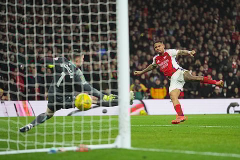 EFL Cup Quarterfinal: Arsenal's Gabriel Jesus scores his side's second goal