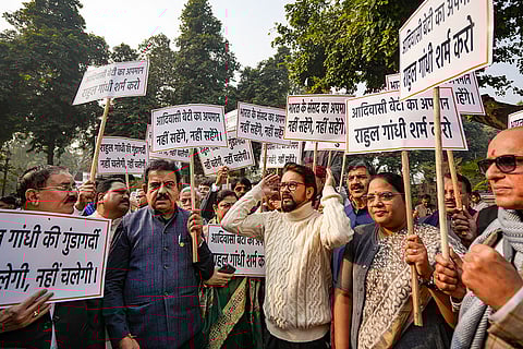 BJP protest against Rahul Gandhi