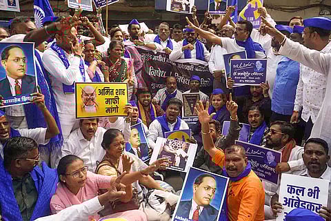Ambedkar followers protest
