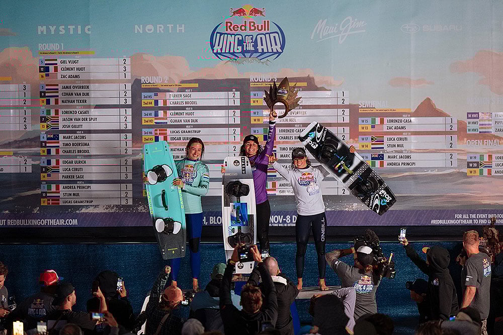 | Photo: Wayne Reiche / Red Bull Content Pool : Red Bull King of the Air 2024: Women's Division Podium 