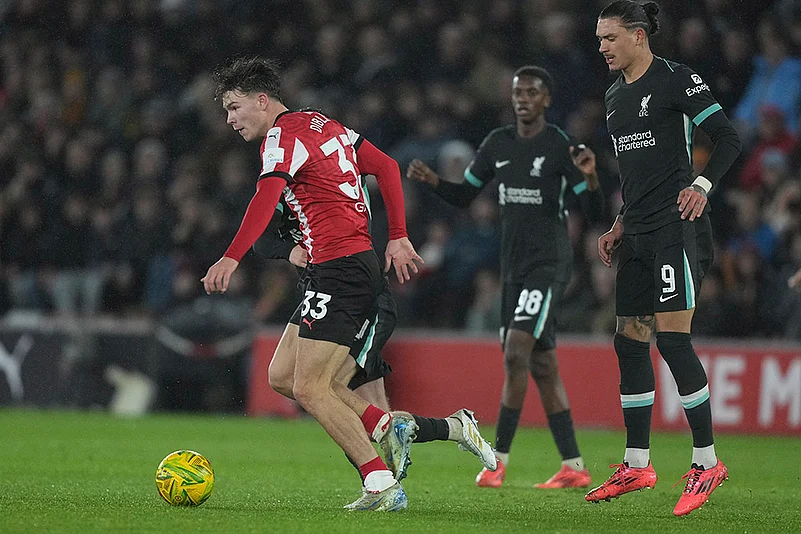 English League Cup quarterfinal soccer Southampton and Liverpool football photos: Tyler Dibling