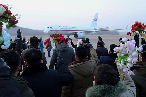 North Korea Weightlifting: People welcome North Korea's weightlifters