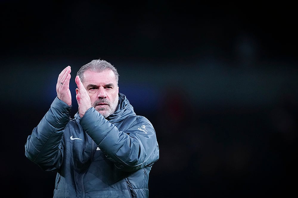 | Photo: AP/Dave Shopland : EFL Cup Quarter-Finals: Tottenham's head coach Ange Postecoglou 