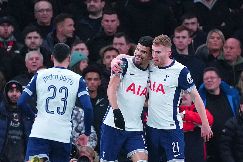 English League Cup quarterfinal soccer Tottenham and Manchester United football : Dominic Solanke