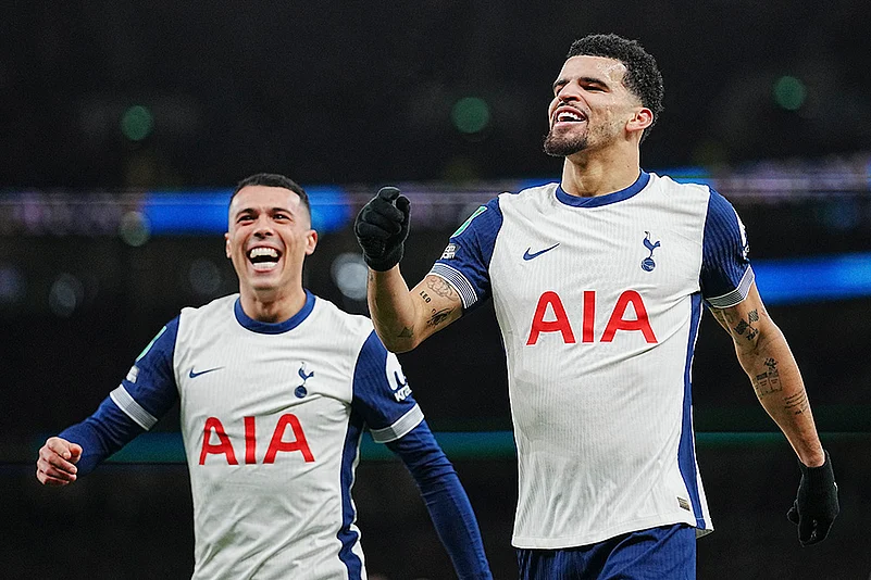 English League Cup quarterfinal soccer Tottenham and Manchester United football : Dominic Solanke