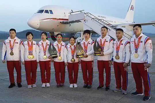 North Korean Athletes Receive Warm Welcome After 2024 World Weightlifting Championships Triumph