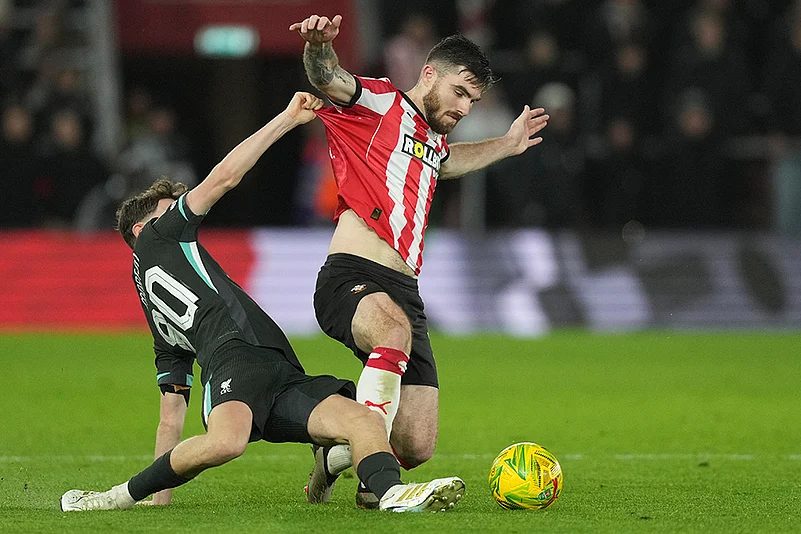 English League Cup quarterfinal soccer Southampton and Liverpool football photos: Tyler Morton