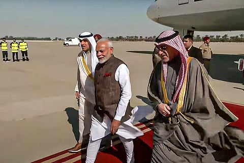 PM Modi arrives in Kuwait