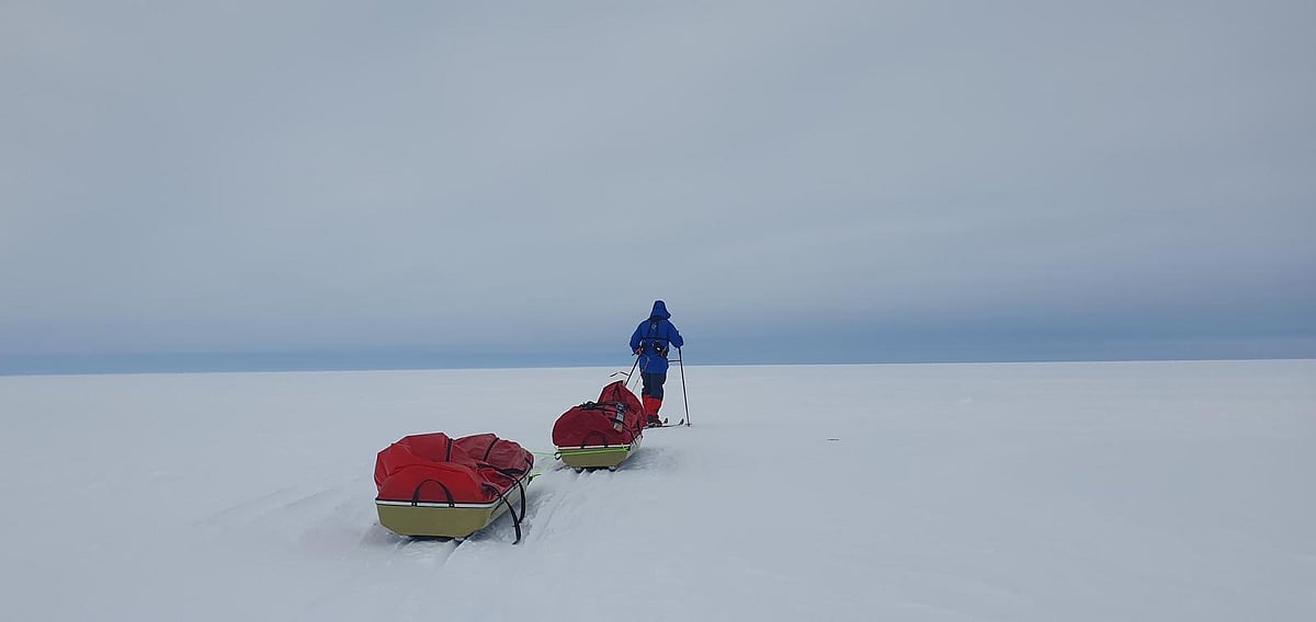 Akshay Nanavati : The 40-year-old is determined to become the first person to complete an unsupported, coast-to-coast ski crossing of Antarctica
