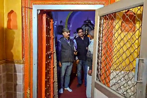 ASI team at Kalki Vishnu temple in Sambhal