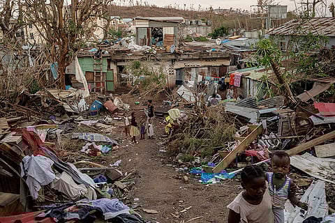 Devastation after Cyclone Chido