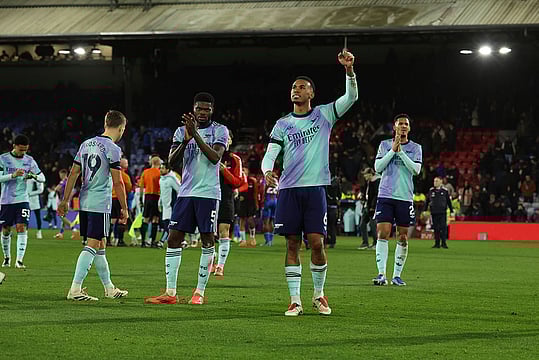 Arsenal Demolish Crystal Palace 5-1 to Ignite Title Race - In Pics
