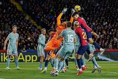 Spanish La Liga Soccer Match: Atletico Madrid vs Barcelona