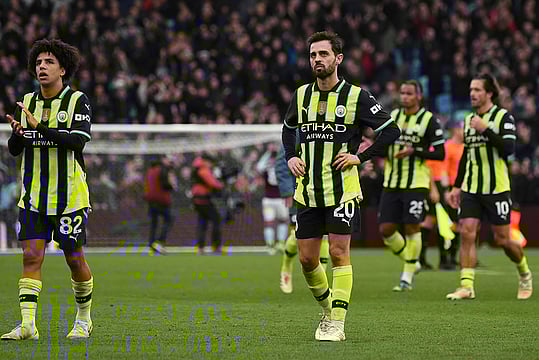 Man City’s Slump Deepens With 2-1 Defeat To Aston Villa - In Pics