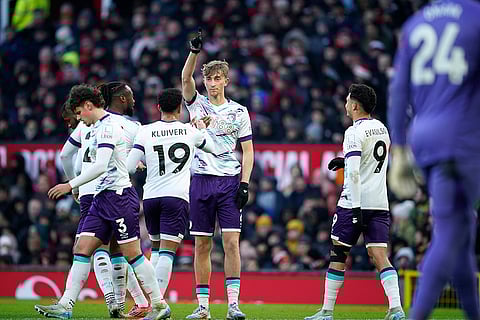 EPL 2024-25: Bournemouth's Dean Huijsen celebrates after scoring his side's first goal